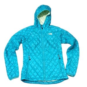 The North Face Thermoball Hoodie Lightweight Teal Full Zip Jacket Size XS